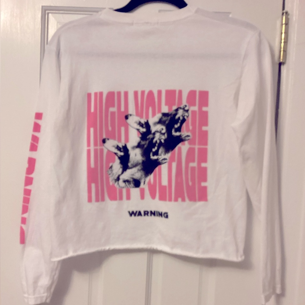 Missguided High Voltage Tee Shirt